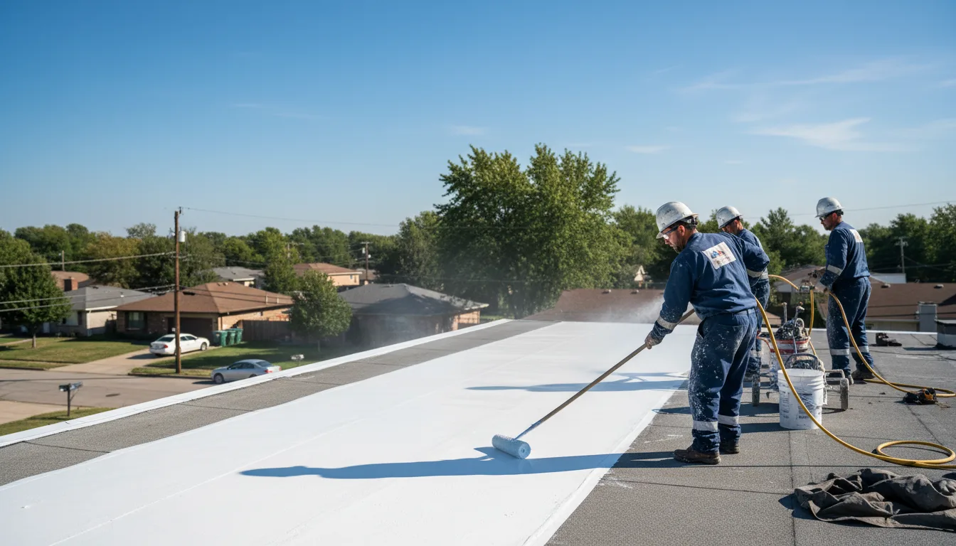 Commercial roof coating in Marion, OH near me